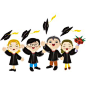 人,女人,女性,学士帽,学生,扔,朋友,毕业,毕业典礼,毕业生,男人,男性,祝贺