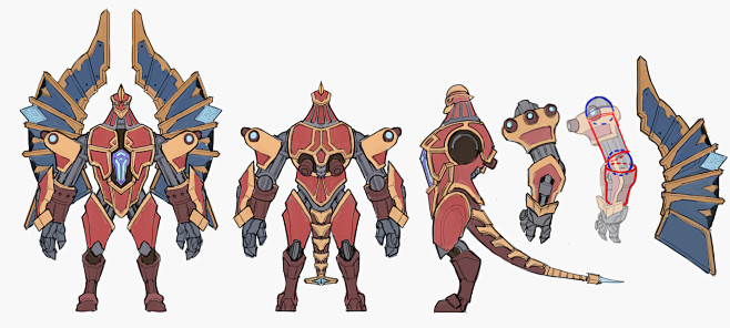 正义巨像加里奥机械迷城角色设定图美国洛杉矶拳头公司原画设计师