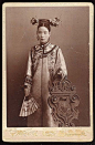 yama-bato:    Wife of the Chinese Ambassador to the US, 1895  Inscribed on back “To Miss May H. Morgan, from her friend Mrs. Yang. Washington May 28th 1895”. Miss Morgan was the daughter of Secretary of Treasury Daniel Morgan. Photo by C.W. Bell of Washin