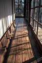 rustic hallways.