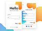 Login & Sign up screen input gradient mobile screen form signin design ui app