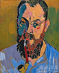 【色彩之王 马蒂斯自画像】
亨利·马蒂斯（Henri Matisse，1869—1954），法国著名画家、雕塑家、版画家，野兽派创始人和主要代表人物，代表作有《豪华、宁静、欢乐》《生活的欢乐》《开着的窗户》《戴帽的妇人》等。