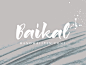 I'm pleasant to introduce you my new handwritten font Baikal. It been inspired by my upcoming move to Russia from very sunny and warm Texas. I'll miss this wonderful place and the US. Baikal is a bold calligraphic font with strong character. Creating it I