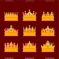 手绘皇冠  - 源文件下载【酷图网】皇冠,卡通,手绘,冠形,王冠,珠宝元素,头饰,珠宝,配饰,首饰