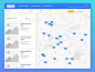 Real Estate Map Page - Wireframe