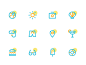 Icons Minimal Summer vector ui fun design summer icons minimal