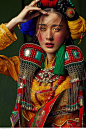 苗族西藏民族风美女服饰