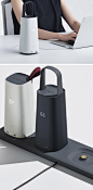 The USP actually is its appearance that doesn’t hint in any way of a laptop power bank under the matte surface. The Okamura OC comes with a huge power reserve that can charge a laptop 3.5 times over or a smartphone around 14 times. Four power outlets (3 U