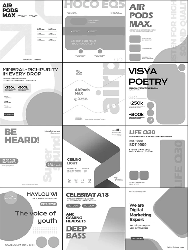 亚马逊主图设计12款psd源文件 - 小红书