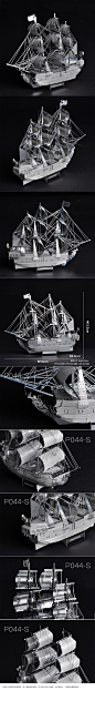 #拼酷# #3D金属模型# #黑珍珠号# #海盗船# #益智# #拼装玩具摆件# #送男友# #生日礼物#