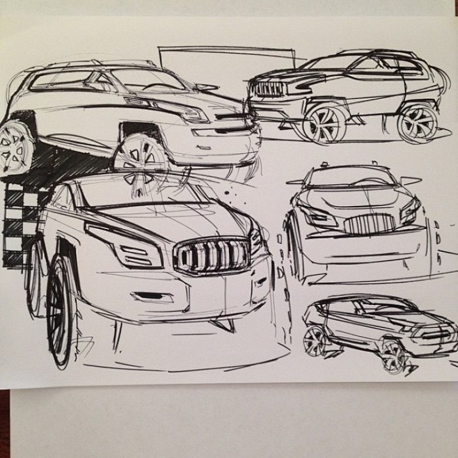 SUV sketches. Rusty.