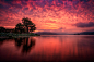 A burning sky