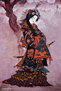 Painting by Mongolian artist Zaya (Zayasaikhan Sambuu)