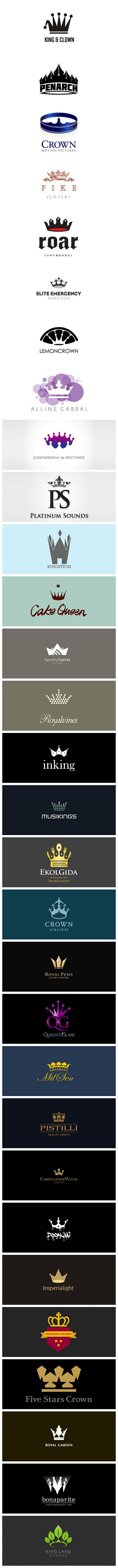 30个以皇冠为元素的logo设计 #Lo...