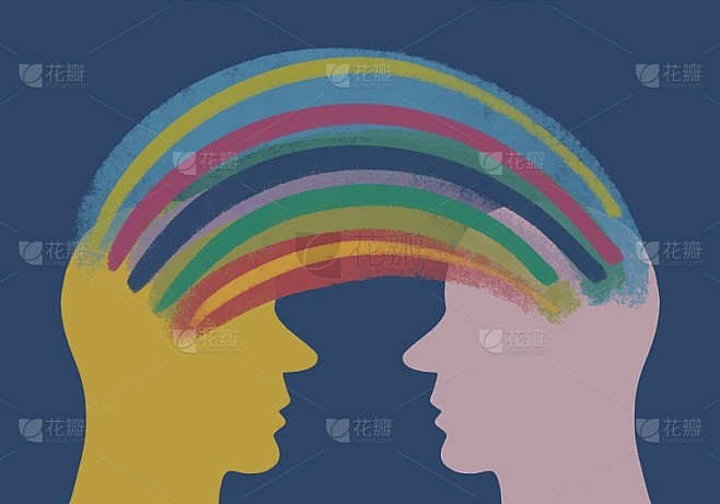 图形绘制心灵感应。同理心。用思想交流