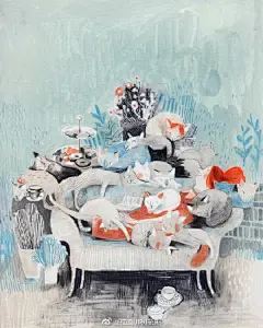 加拿大插画家 伊莎贝尔.阿瑟诺（Isabelle Arsenault）儿童插画作品她毕业于魁北克大学蒙特利尔分校平面设计专业。2004年她的第一本儿童绘本获得法国插画类儿童文学的大奖。作品中注入充沛的情感，使之如涓涓细流从画面中传达出来。每个年龄层的读者都能读出自己心灵的映照。 ​ ...展开全文c