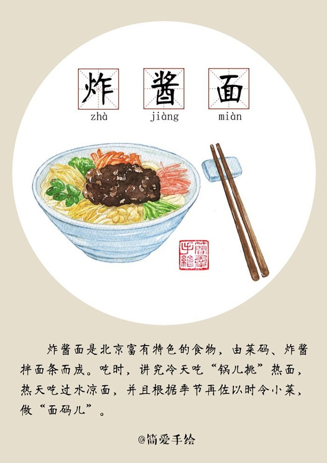 炸酱面 北京美食  