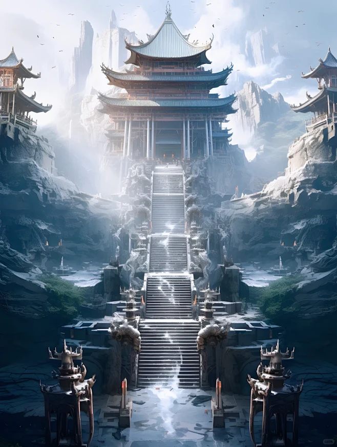 玄幻场景-修仙宗门-御剑乘风来，除魔天地间