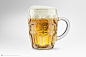 Britannia Mug Beer with Different Fillings PSD Mockups