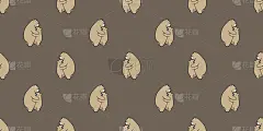 熊无缝模式北极熊孤立矢量熊猫背景壁纸插图卡通