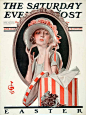 1922年4月15日“星期六晚邮报”JC Leyendecker的“复活节”