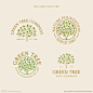 植物树木创意logo设计