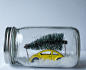 DIY : Winter Scene Mason Jars