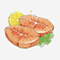 手绘鲜美的肉_新图网 https://ixintu.com 橙子 鲜肉 创意 简笔 手绘 多彩 食物