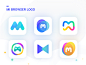 Logo color branding logo design kit app ios ui m logo