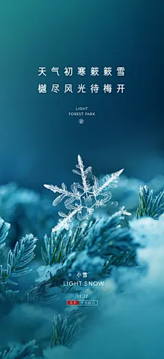 小·雪节气海报-设计素材-shejisc.cn