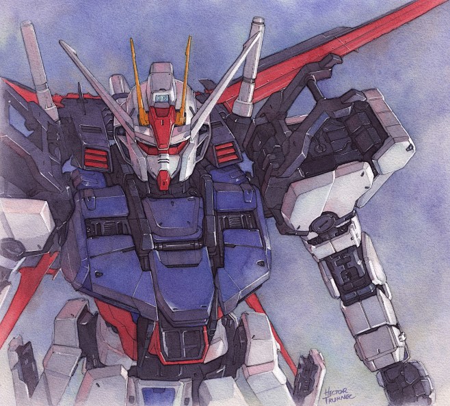 ailestrikegundamwatercolor