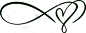 heart love sign logo infinity romantic symbol
