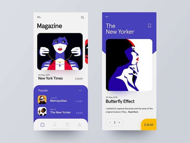 Magazine App design ...