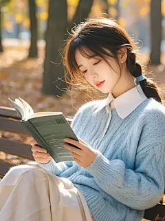 美女壁纸︳秋天的氛围感真的很适合读书_8_美遇幻想空间_来自小红书网页版