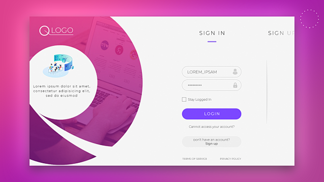 Website Login Page |...