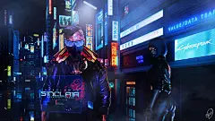 赛博朋克城市夜晚高端桌面4K+高清壁纸图片