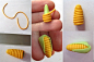 Picture tutorial for making miniature corn. Interesting and different way. The original site has a number of things, just look to the right to click on the small photos.