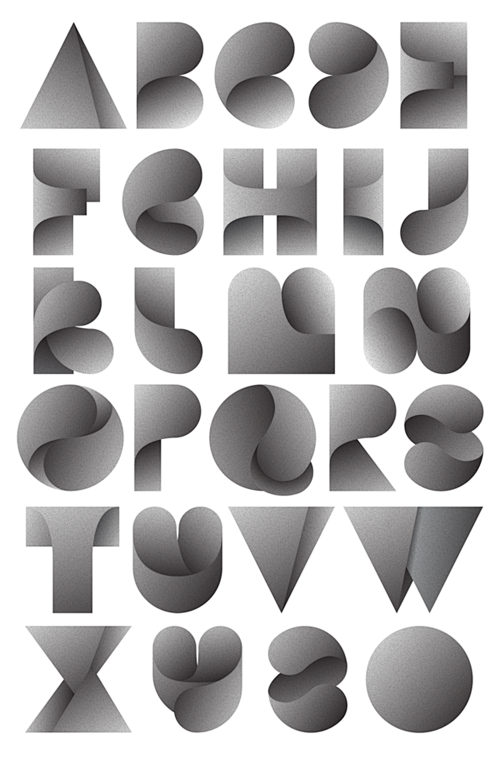 36张创意字母海报设计-设计之家