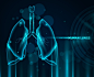 科技感现代医疗科技人体肺部扫描图片 :  
