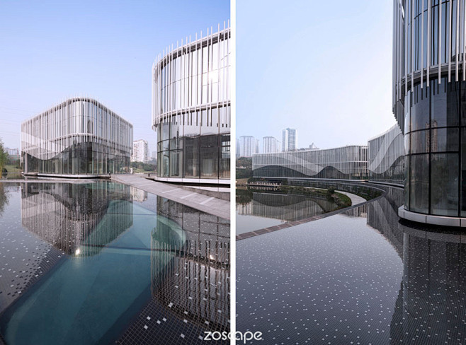 水景设计#zoscape#水景意向图#静态水景#镜面水池