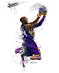 Kobe Bryant : My painting of Kobe Bryant.