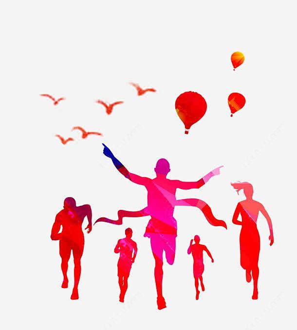 五四青年节青春活力青年剪影png免抠素材能量设计图片免费下载页面