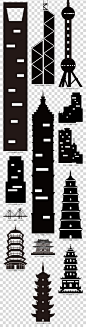 国际大都市城市剪影素材莫斯科明斯克香港中银大厦伦敦