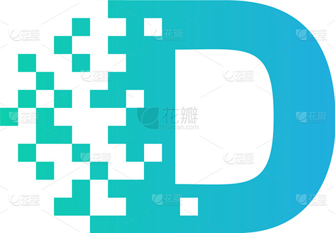 品牌名称,像素化,英文字母D,图标,创造力,商务,数据,概念,设计,联系