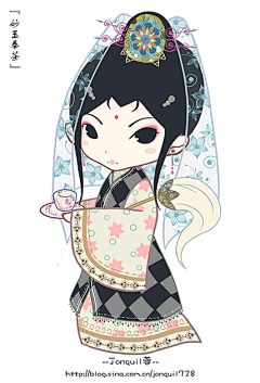伱仳從前快圞采集到Q版美女