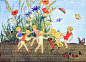 Mother Earth Children's Dance. Vintage Illustration. image 0