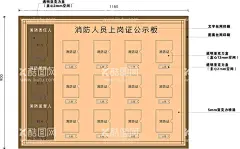 上岗证公示板矢量文件  - 源文件下载【酷图网】上岗证,公示板,矢量文件,源文件,物业标识,宣传栏,亚克力粘盒,消防公示,