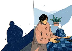 我的爷爷奶奶-cbtd_插画_涂鸦王国插画