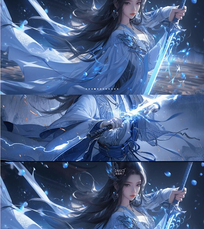 【AIGC】驱雷策电 剑指天涯，古风头像...