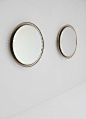 Two round Backlit mirrors